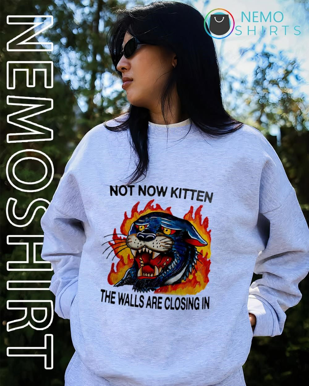 Panther not now kitten the walls are closing in shirt