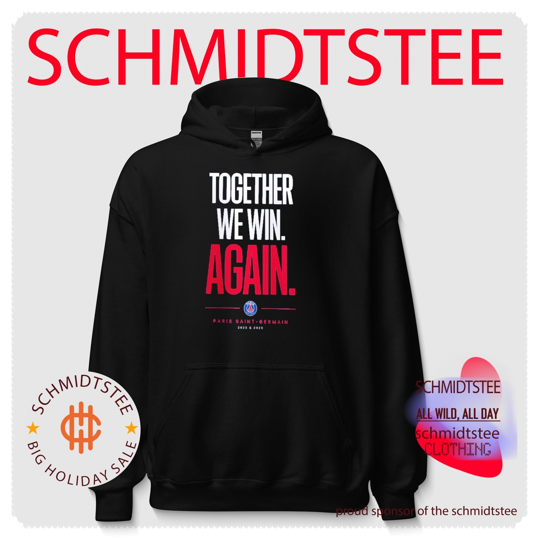 Paris Saint-Germain Champions 2026 together we win again shirt