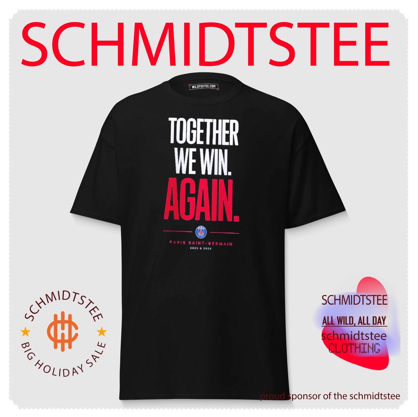 Paris Saint-Germain Champions 2026 together we win again shirt