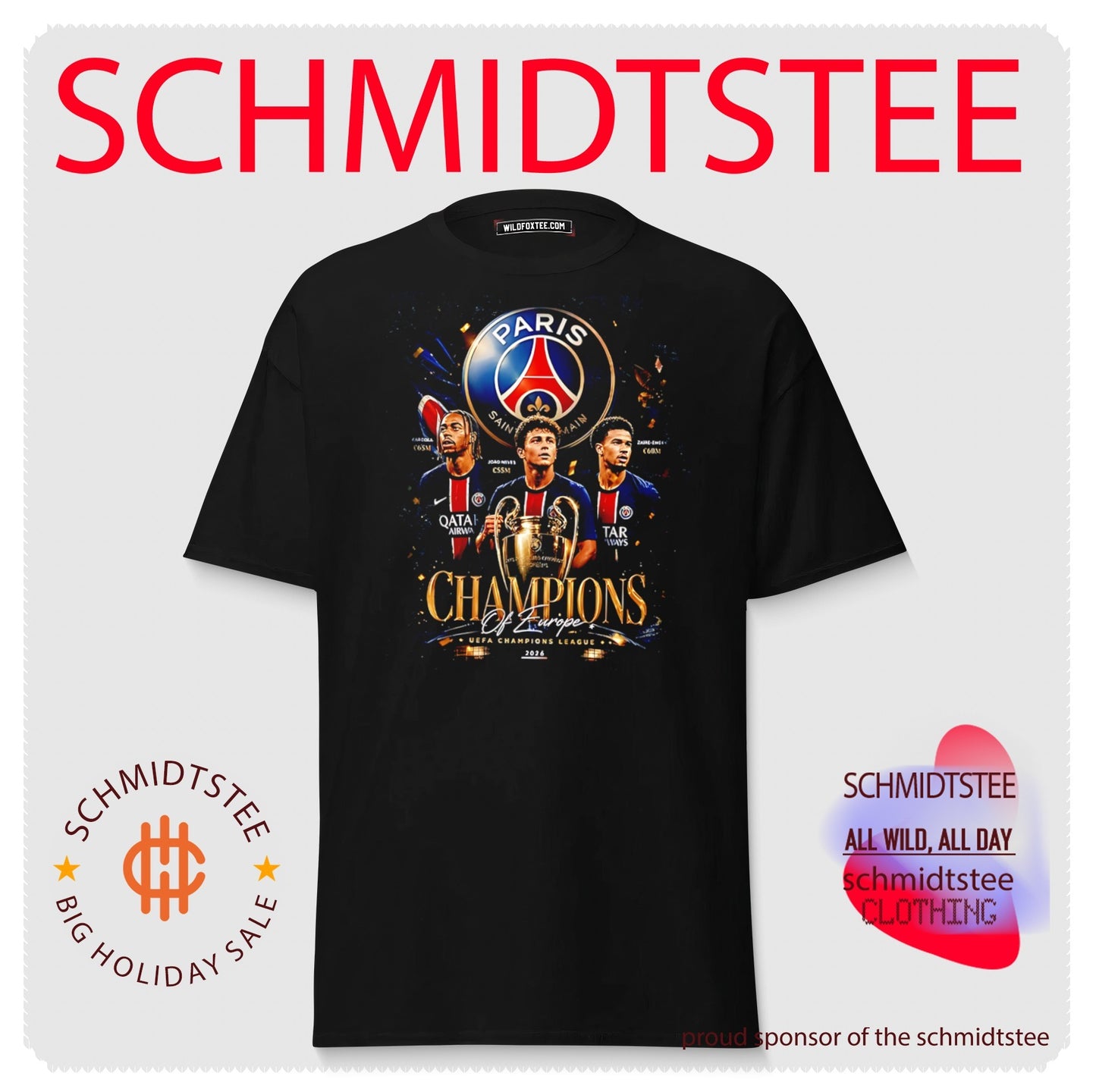Paris Saint-Germain Champions of Europe 2026 shirt