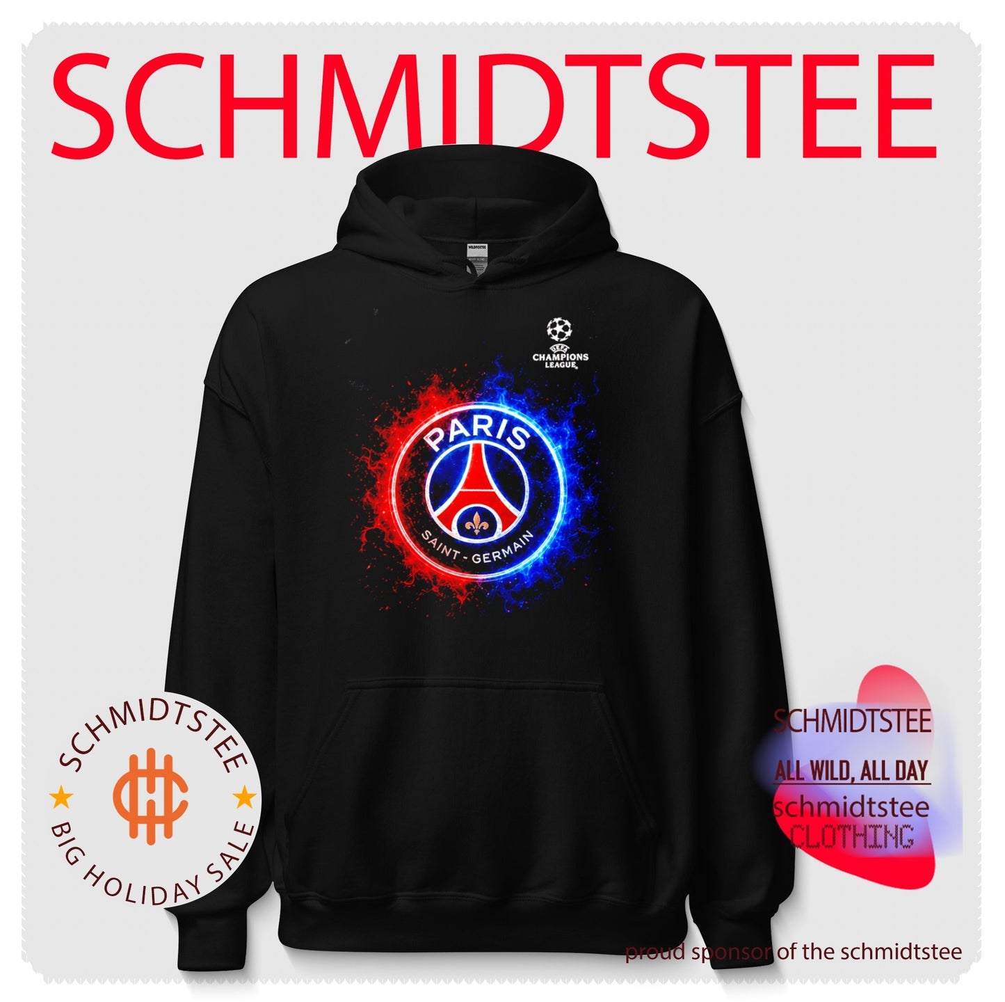 Paris Saint-Germain FC UEFA Champions League 2025-26 Champions logo shirt