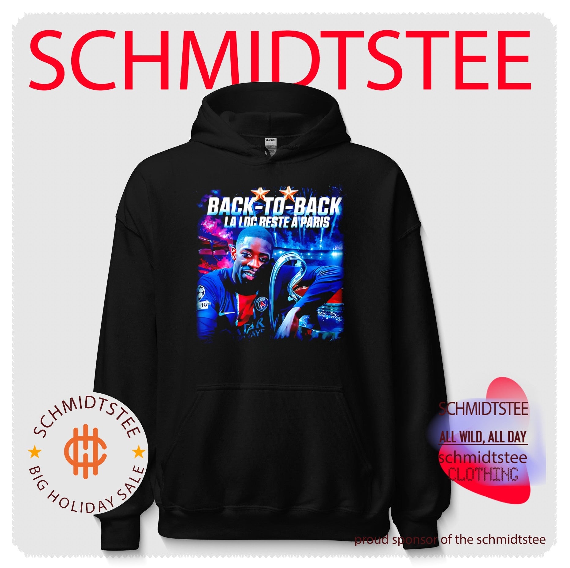 Paris Saint-Germain Ousmane Dembele back to back la ldc beste a Paris shirt