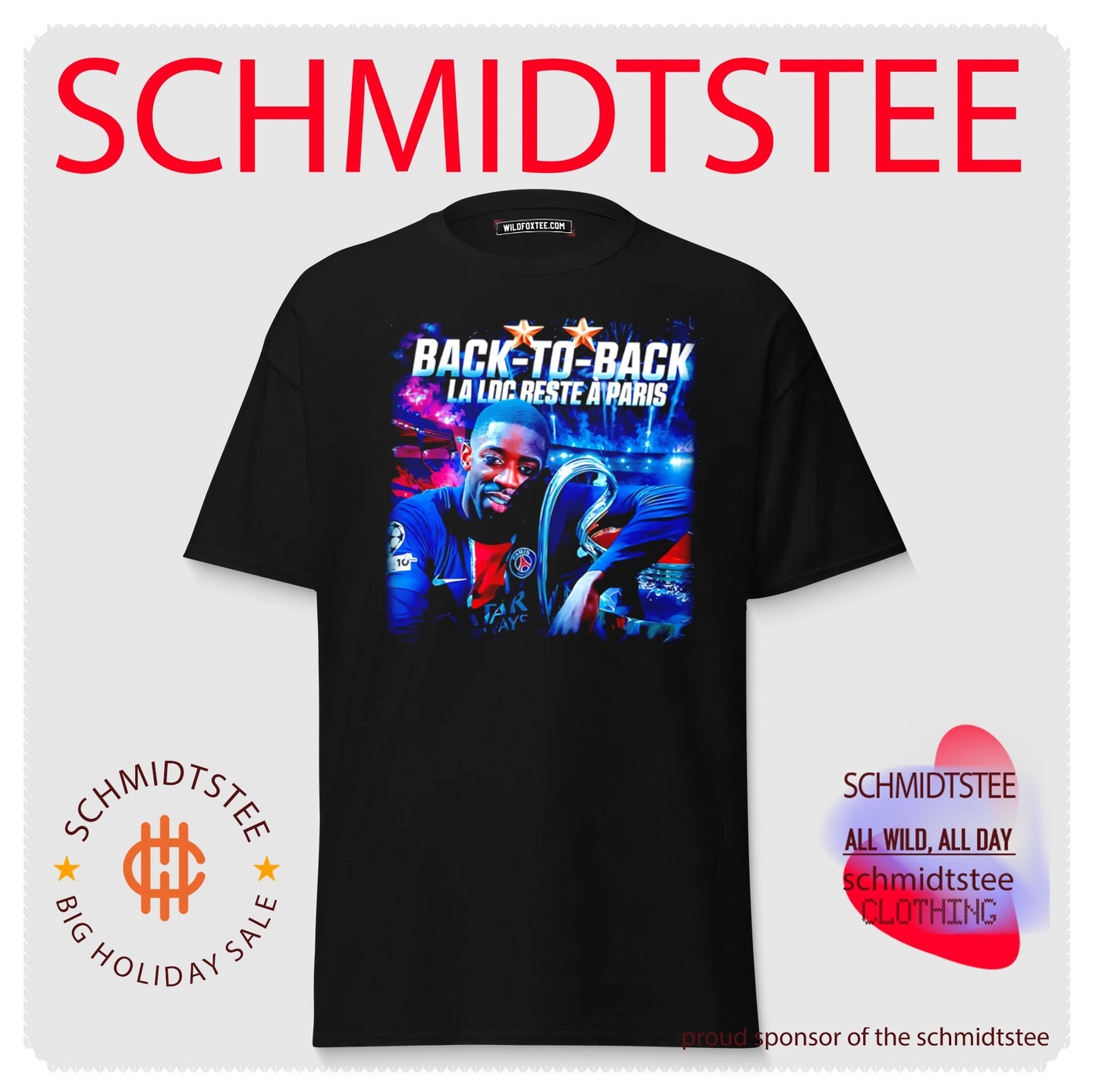 Paris Saint-Germain Ousmane Dembele back to back la ldc beste a Paris shirt