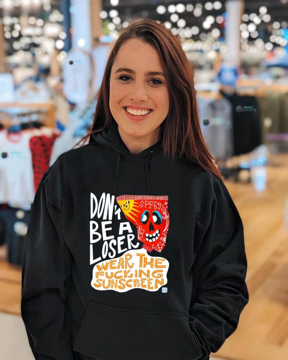 Paris weather don’t be a loser wear the fucking sunscreen shirt
