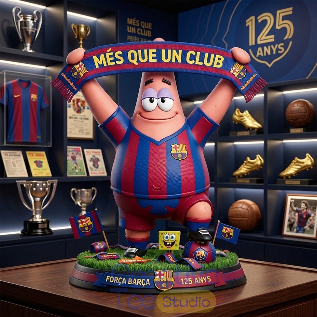 Patrick Star x FC Barcelona 125th Anniversary Statue Nickelodeon Pop Figure