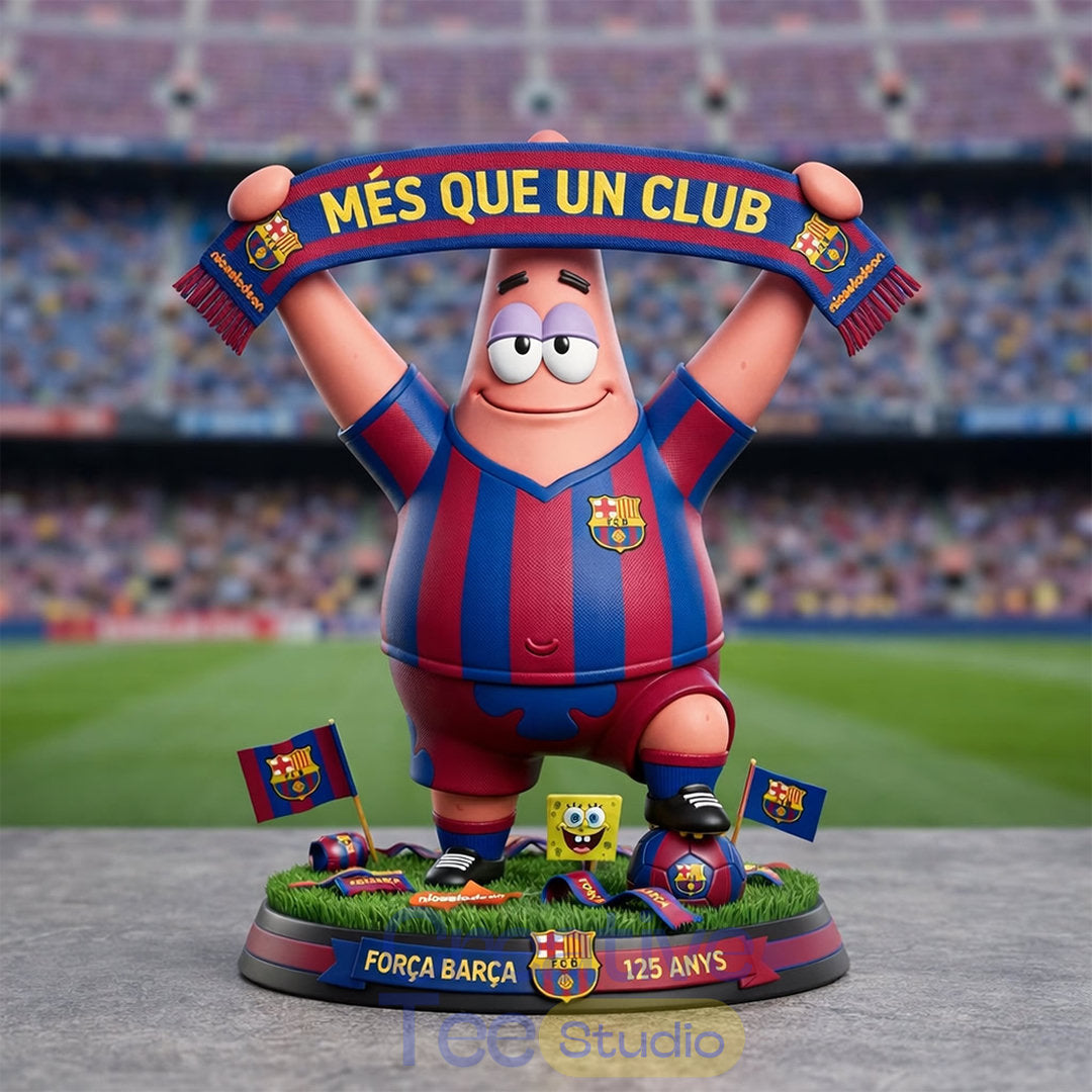 Patrick Star x FC Barcelona 125th Anniversary Statue Nickelodeon Pop Figure