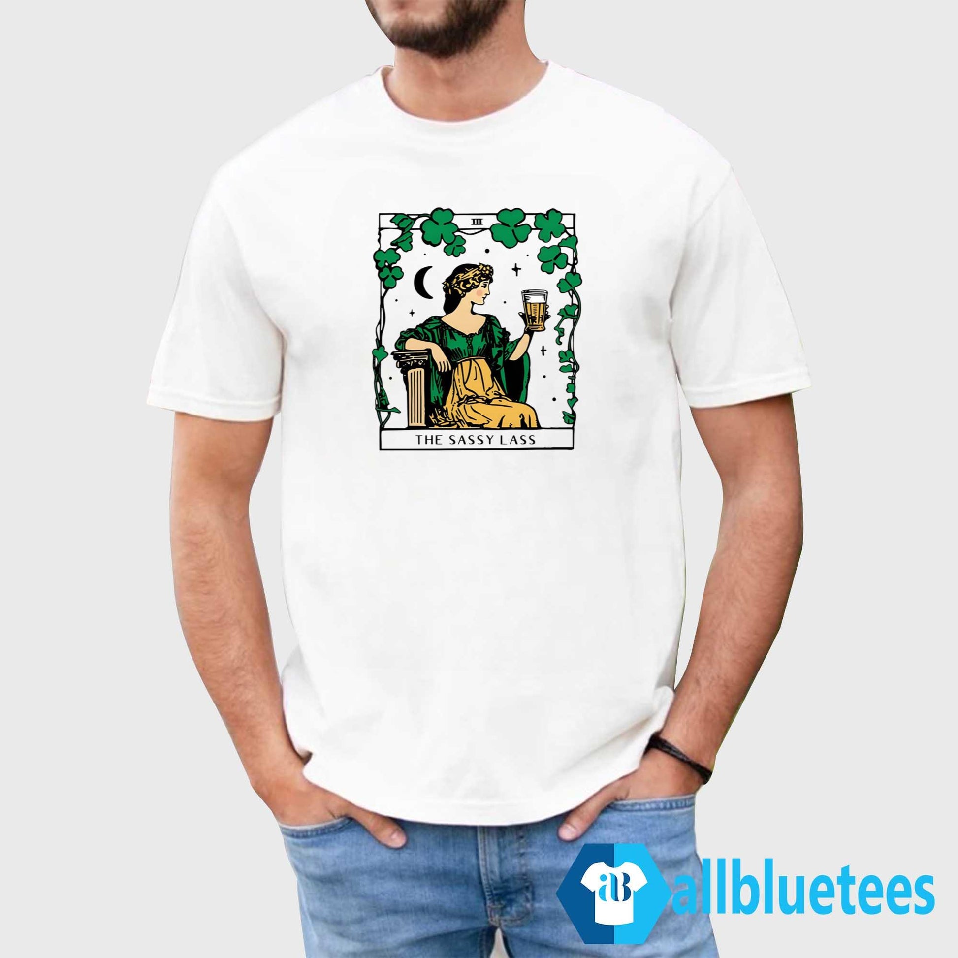 St. Patrick’s Day The Sassy Lass Tarot Card Shirt