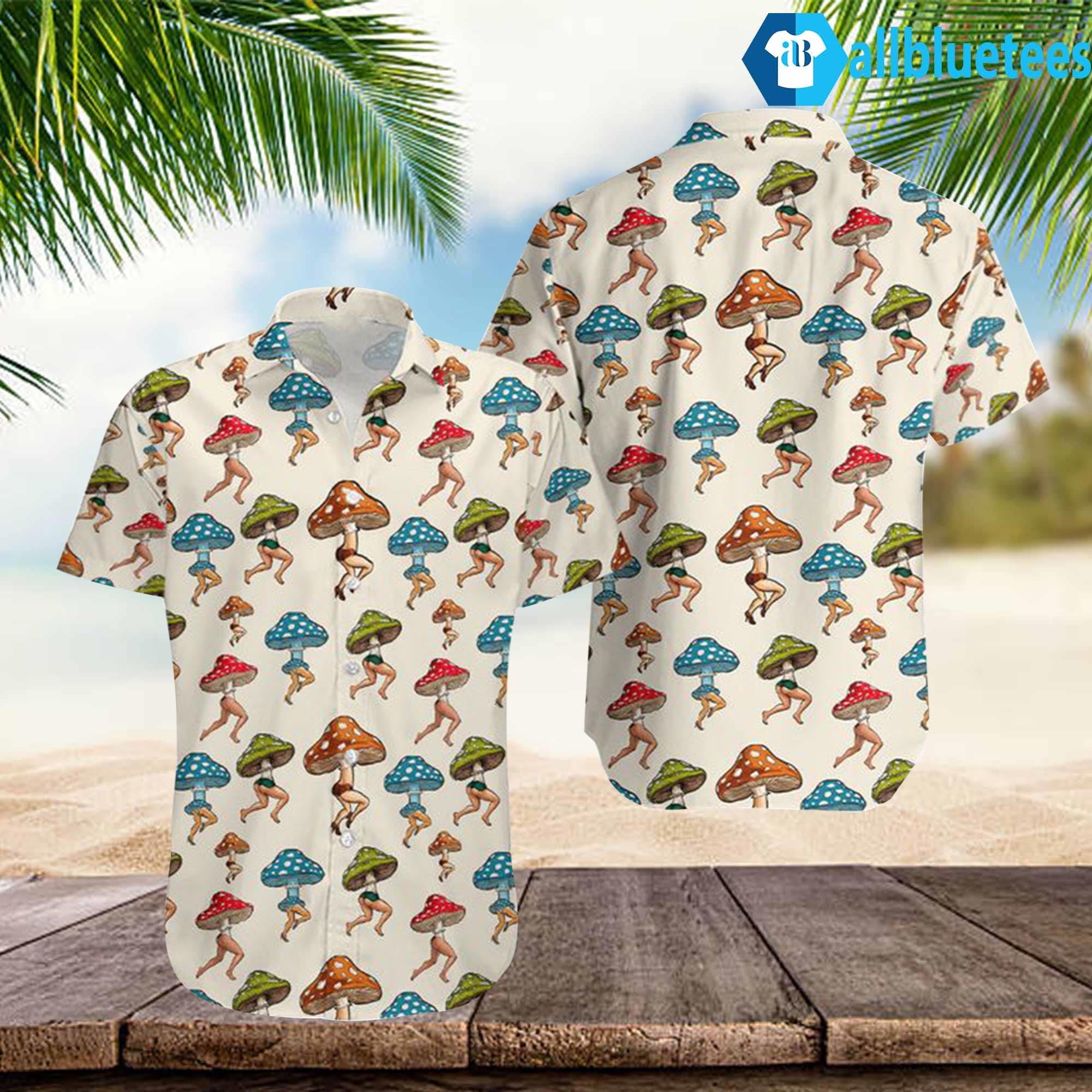 PeachBruh Sexy Mushroom Hawaiian Shirt