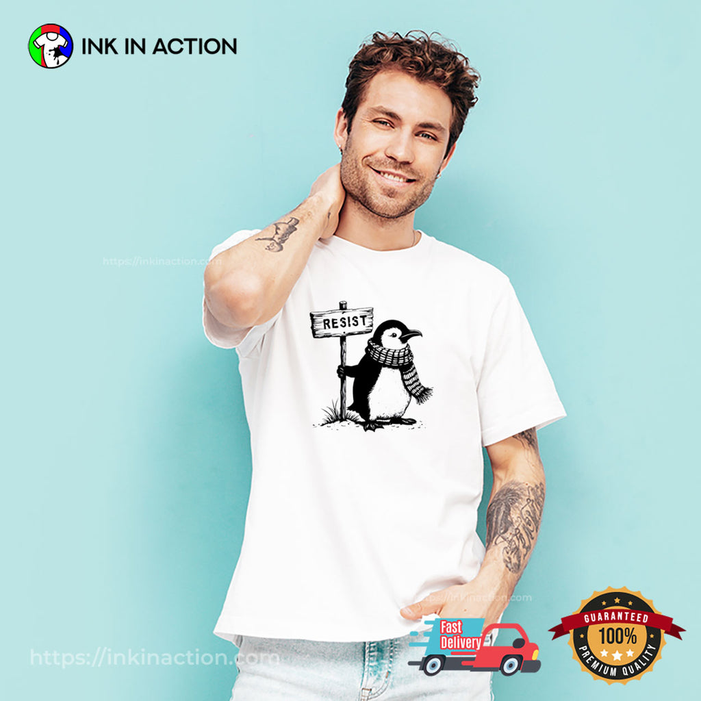 Penguins Resist Anti-Tariff T-shirt