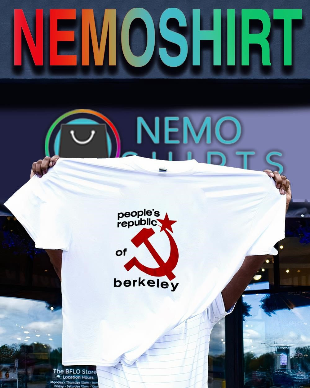 People’s Republic of Berkeley hammer and sickle shirt