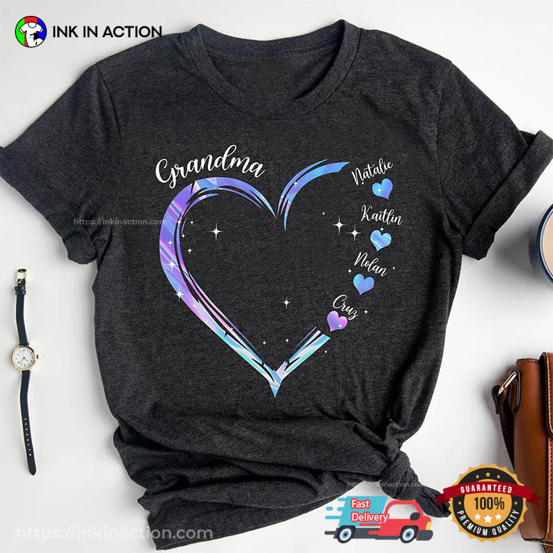 Personalized Grandma With Grandkids, Grandparent Gifts DIY T-shirt