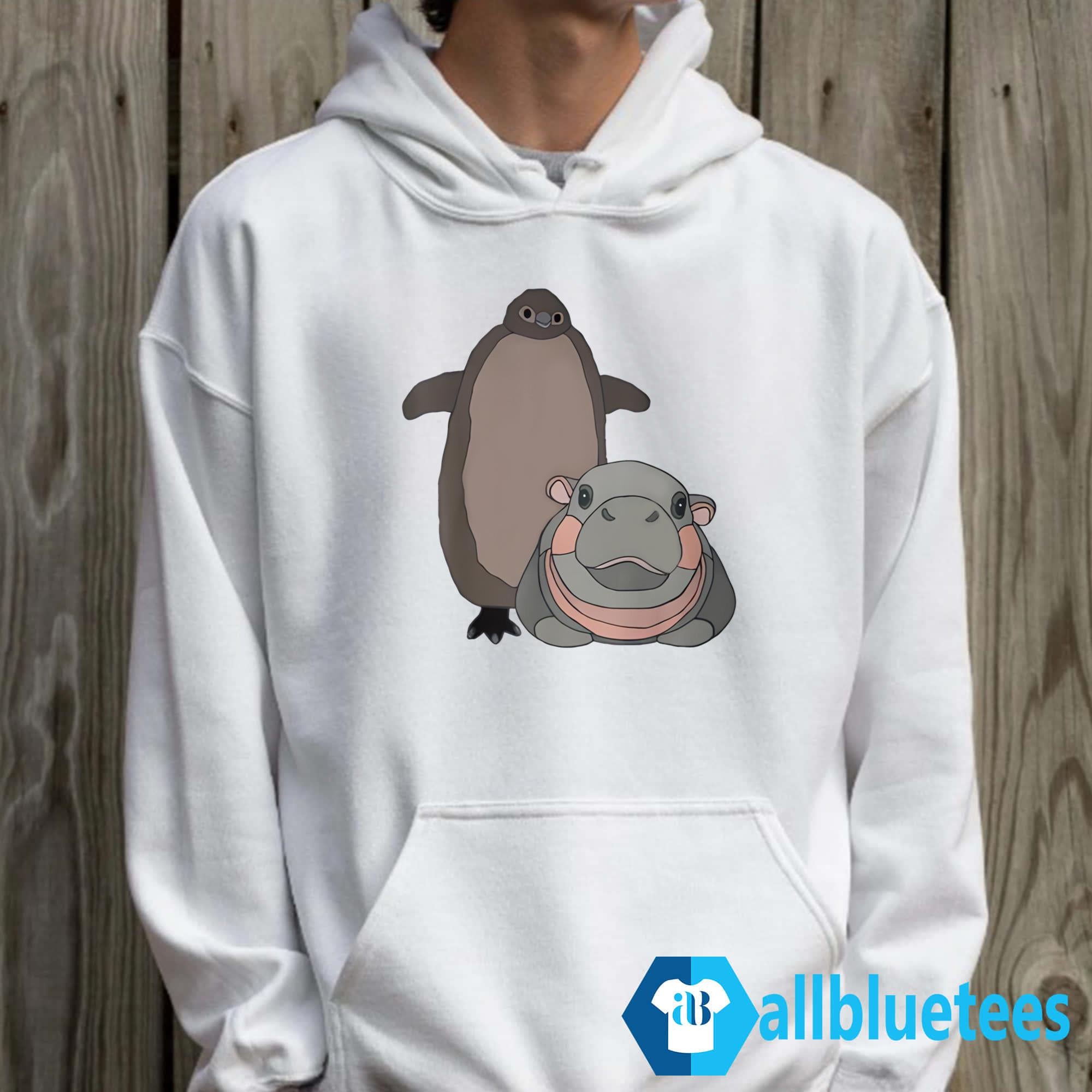 Pesto The Penguin And Moo Deng The Baby Hippo Shirt