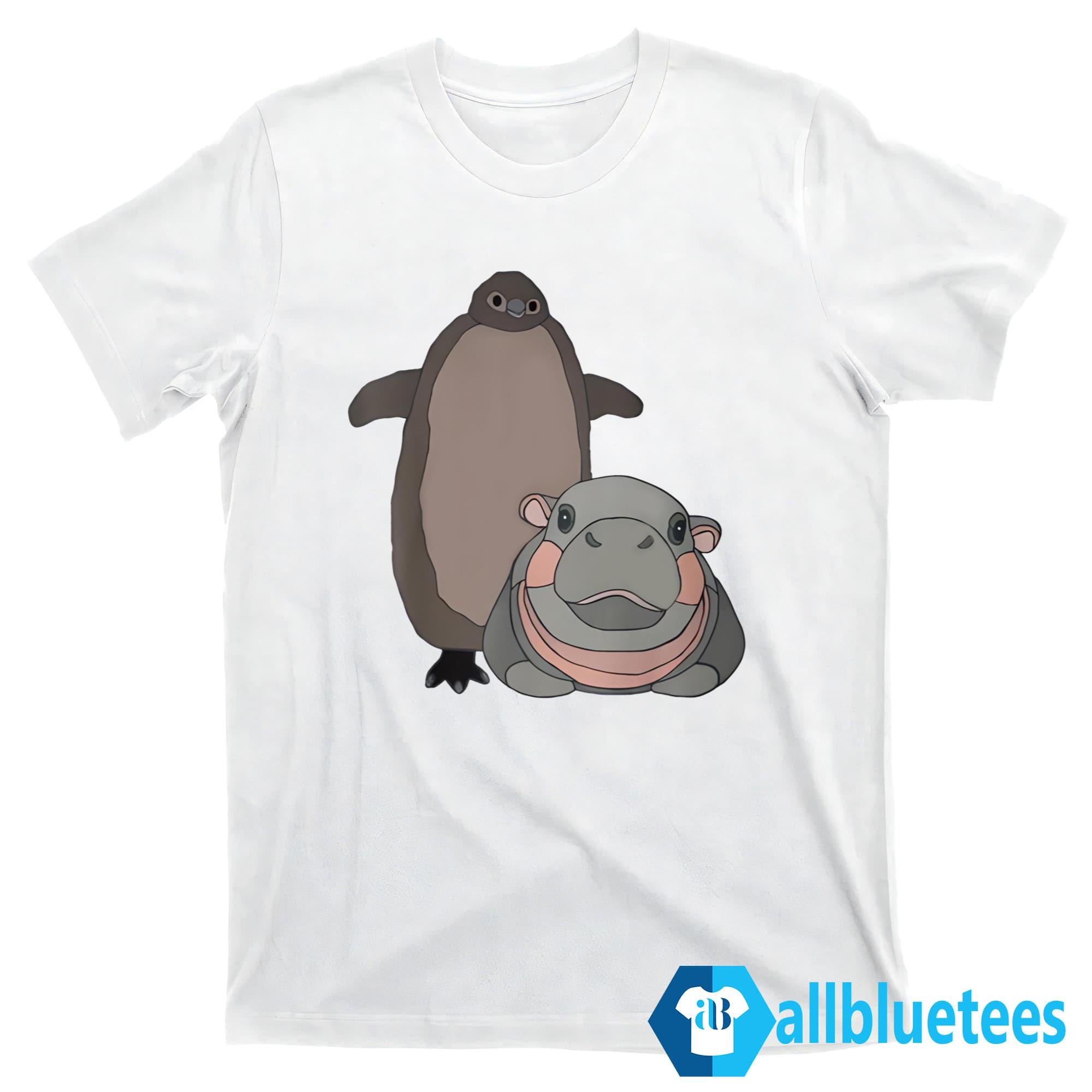 Pesto The Penguin And Moo Deng The Baby Hippo Shirt
