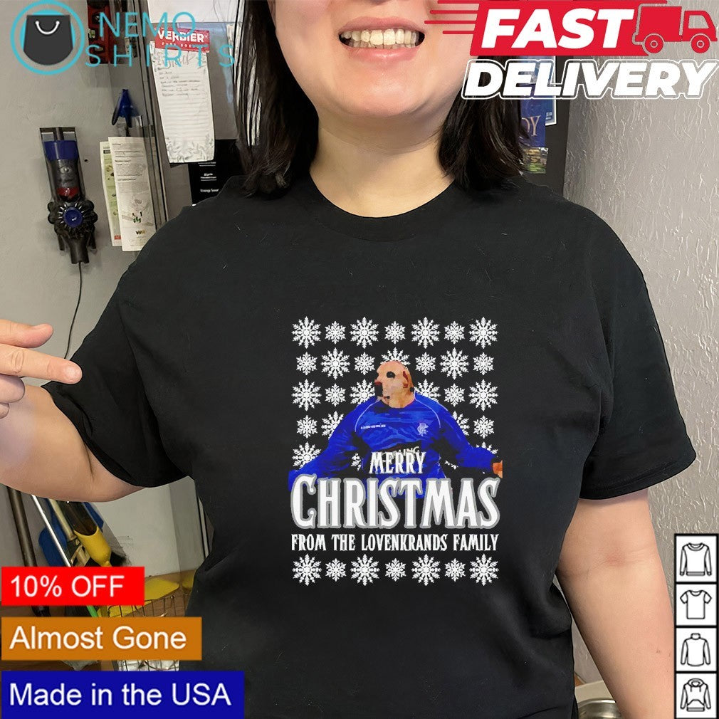 Peter Lovenkrands dog Christmas merry Christmas from the Lovenkrands family shirt