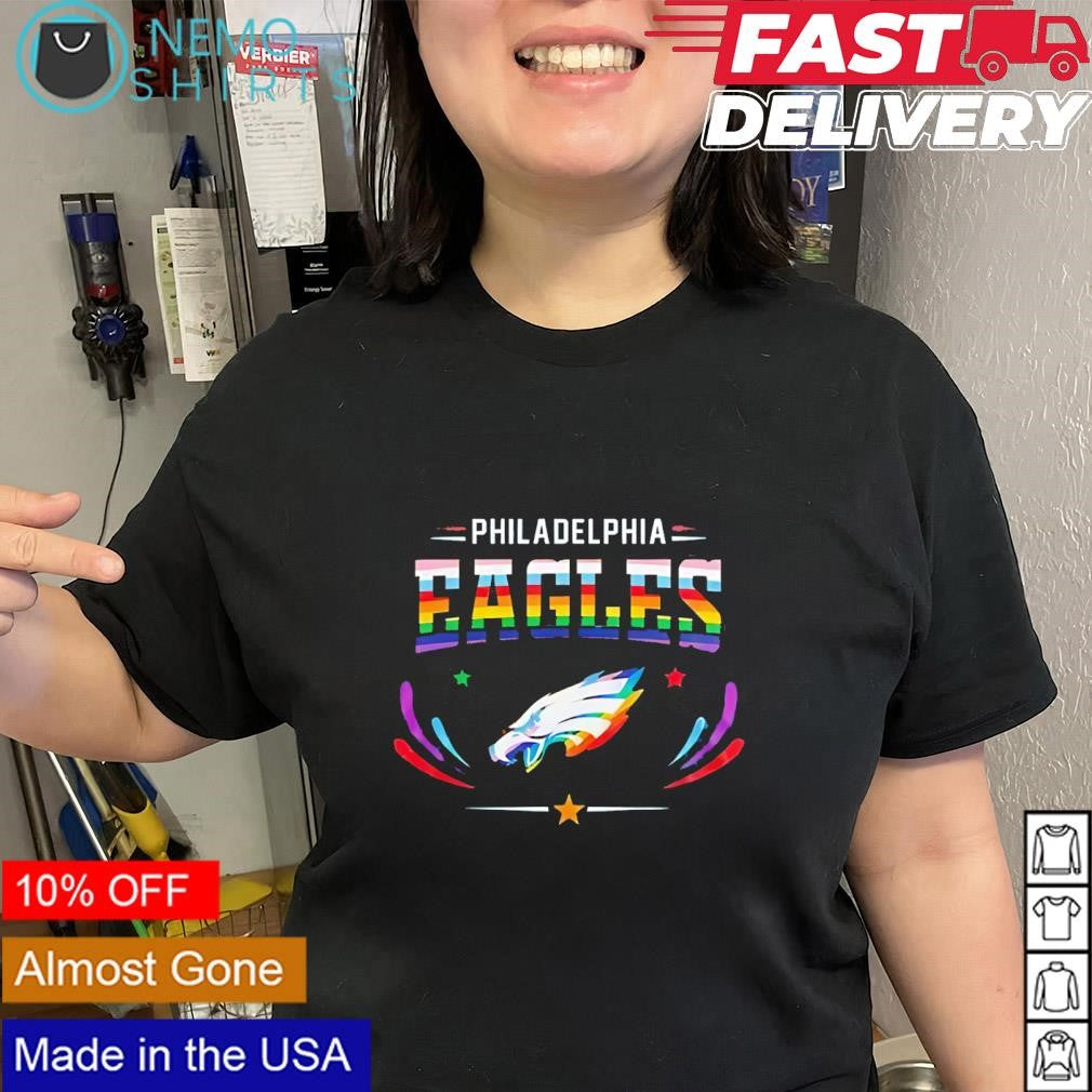 Philadelphia Eagles 2026 Pride LGBT logo shirt