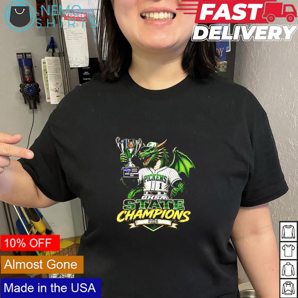 Pickens County Dragons GHSA Class 3A State Champions baseball 2026 shirt