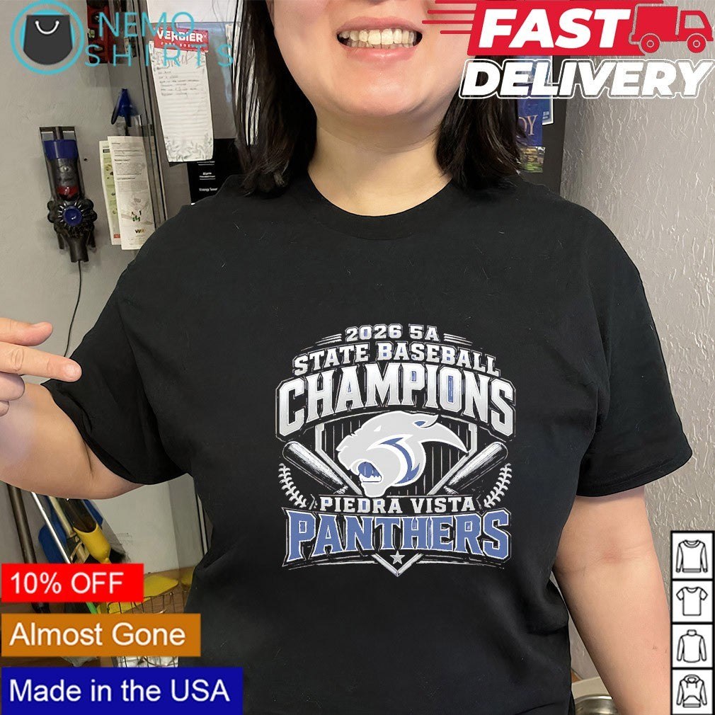 Piedra Vista Panthers 2026 5A State Baseball Champions shirt