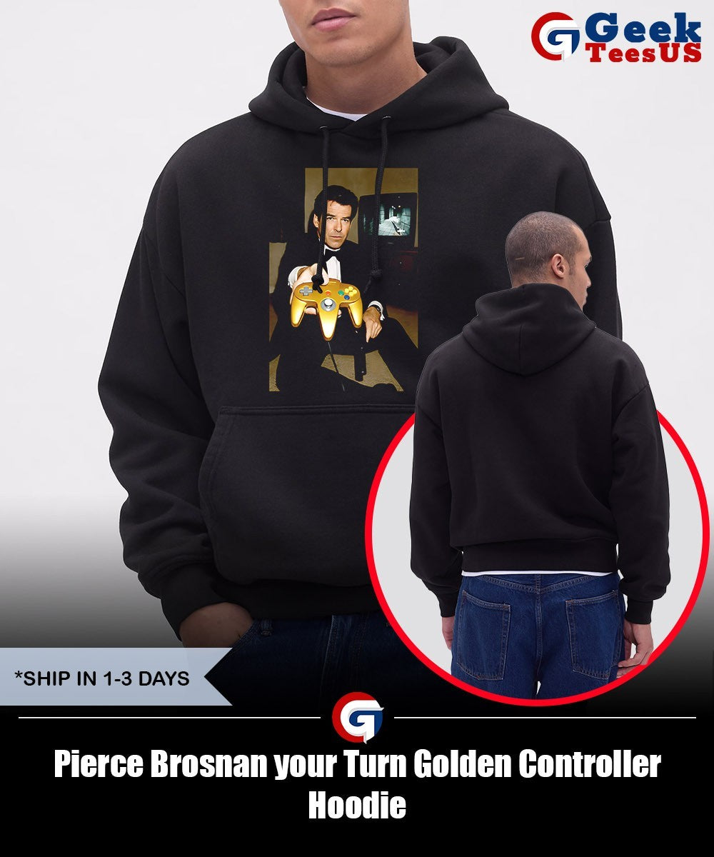 Pierce Brosnan your Turn Golden Controller shirt