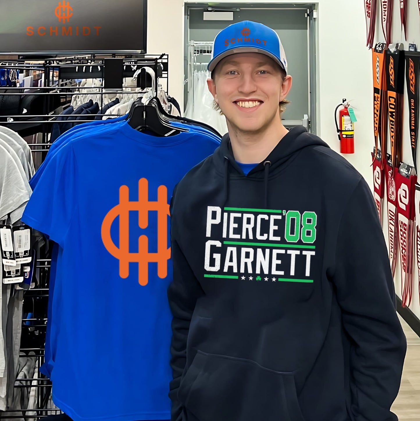 Pierce Garnett ’08 Boston Basketball shirt