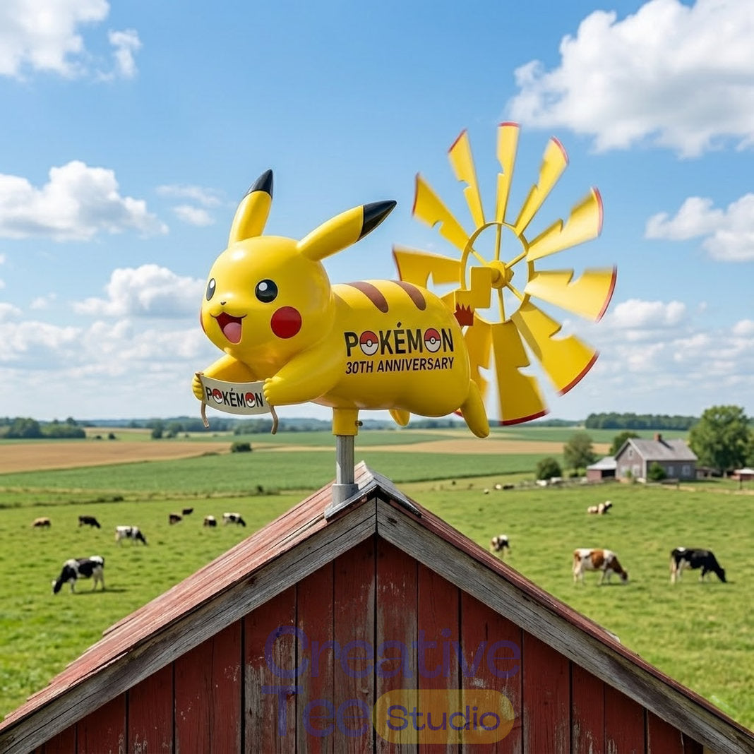 Pikachu Pokémon 30th Anniversary Garden Wind Spinner