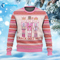 Pink Nutcracker Crack Deez Nuts Ugly Christmas Sweater
