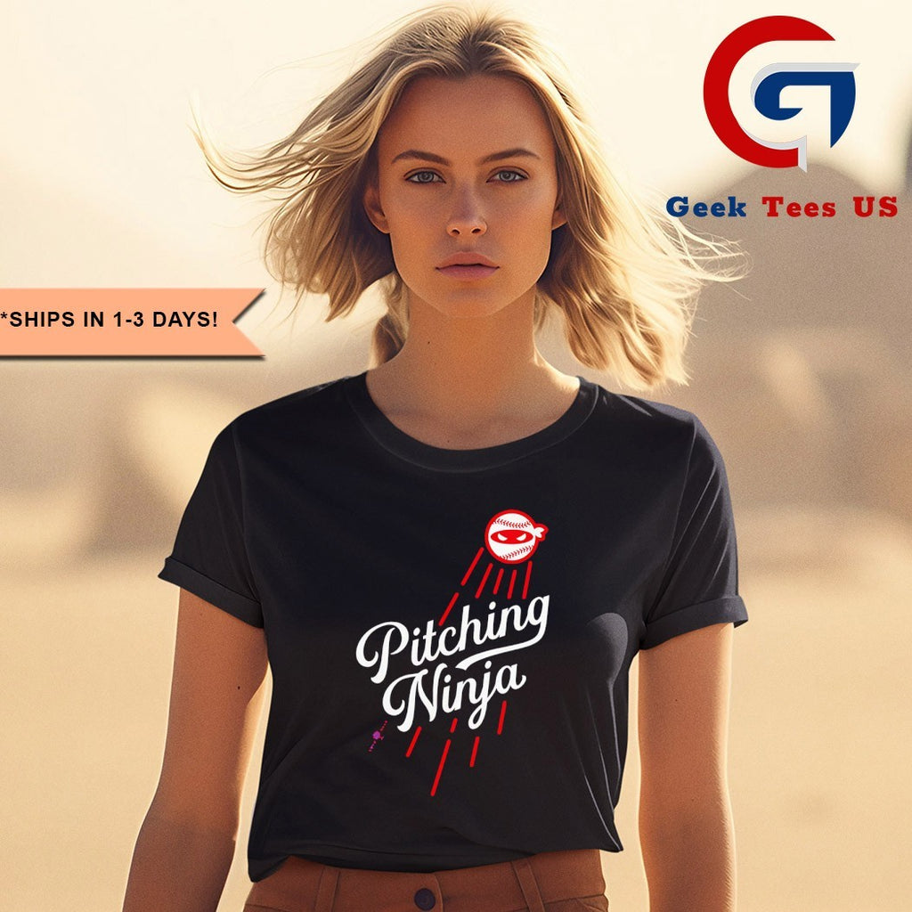 Pitching Ninja Los Angeles Dodgers shirt