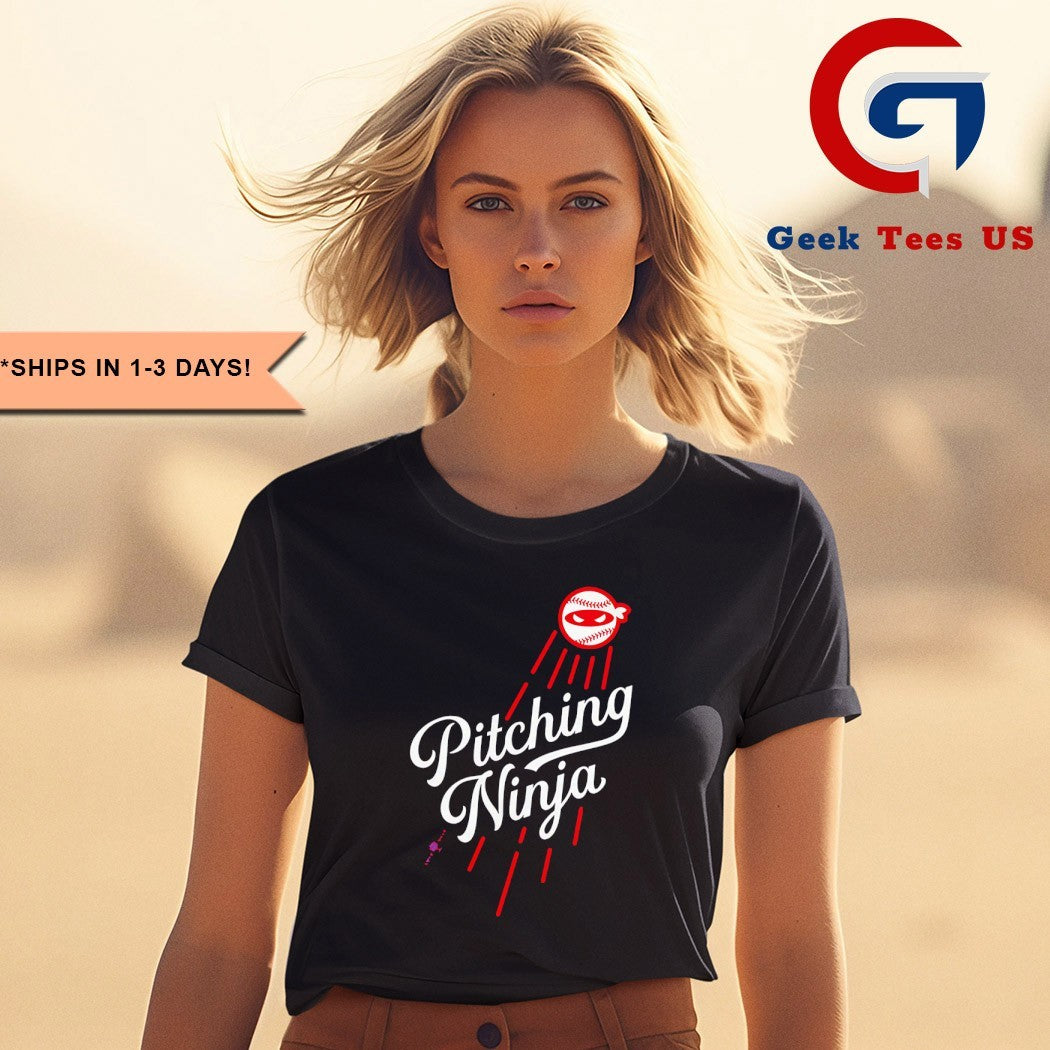 Pitching Ninja Los Angeles Dodgers shirt