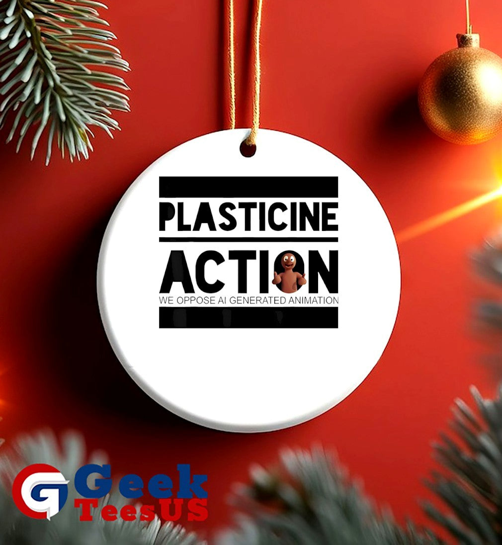 Plasticine Action We Oppose AI Generated Animation shirt