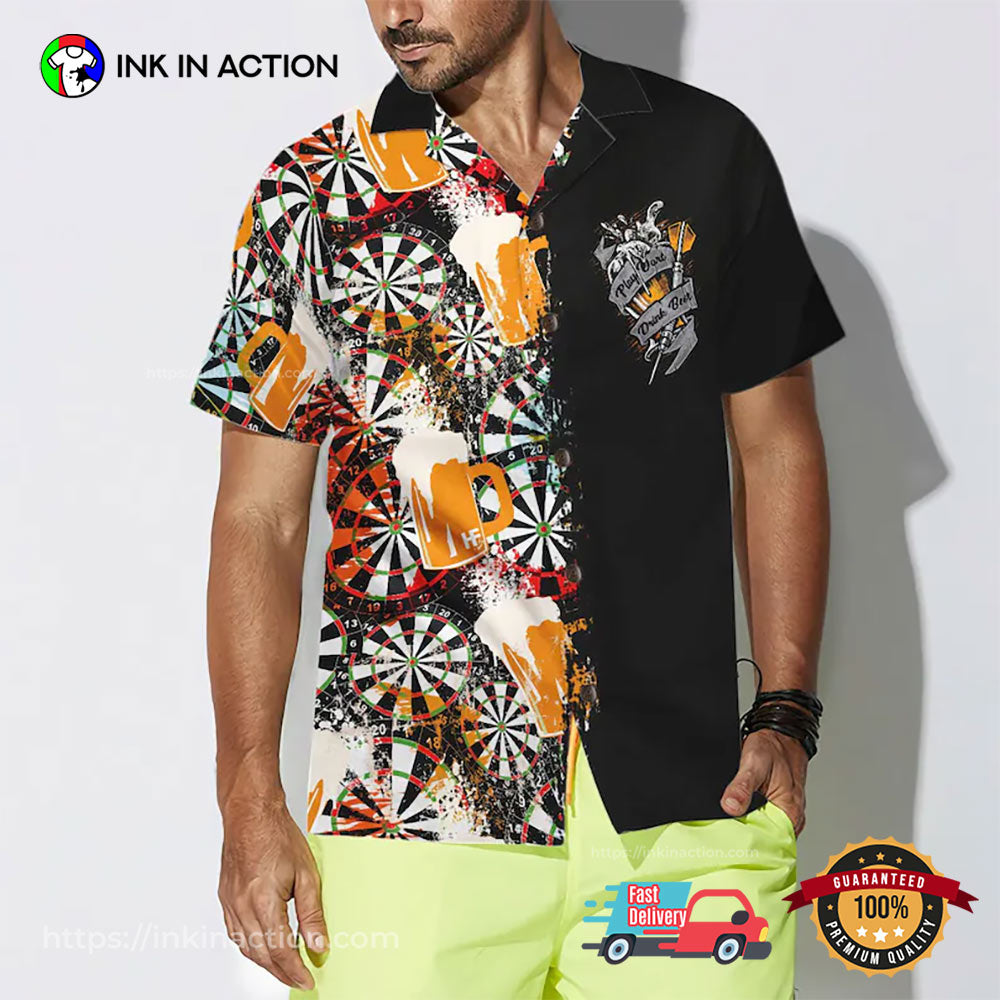 Play Dart And Drink Beer Hawaii Shirt