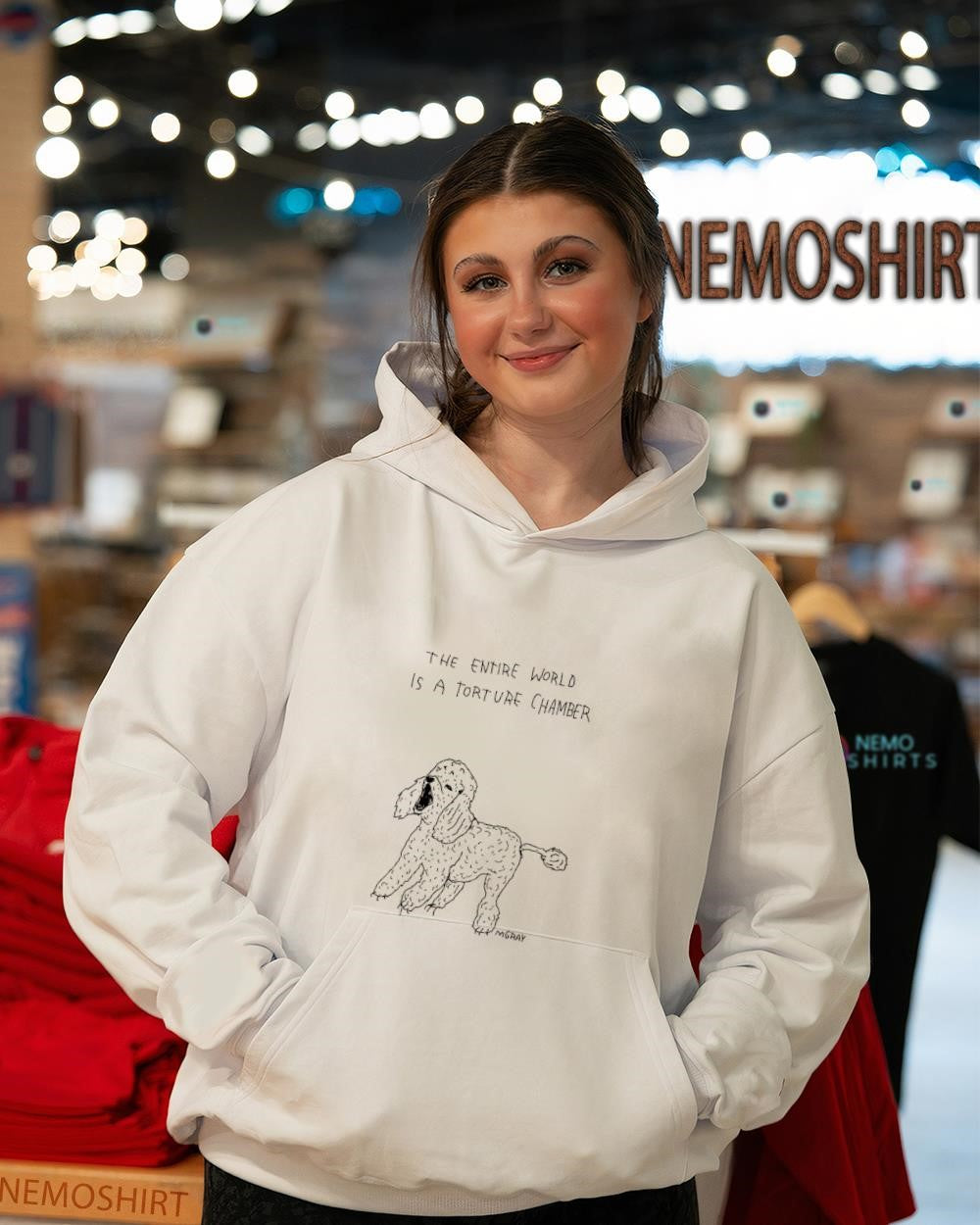 Poodle dog the entire world is a torture chamber shirt