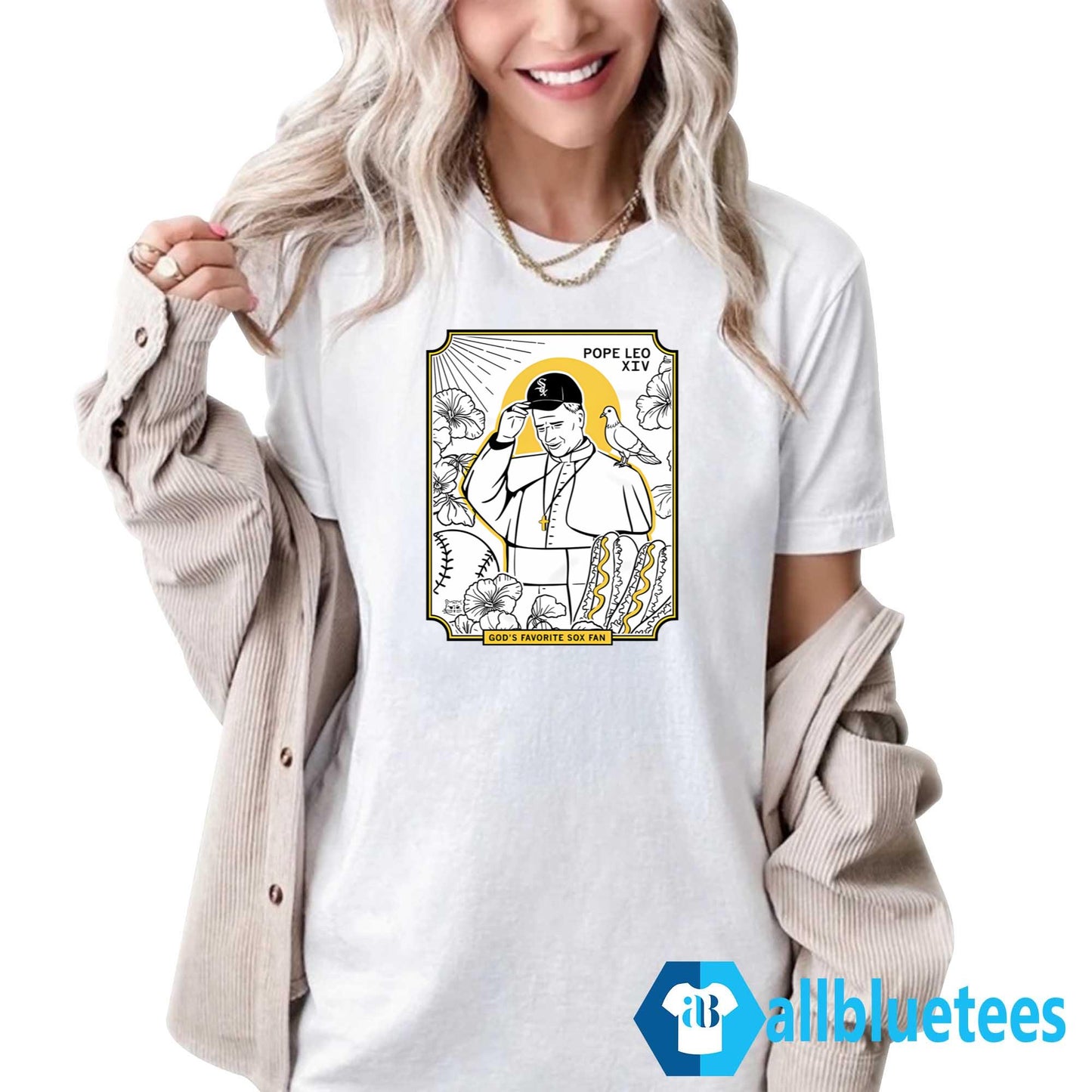 Pope Leo XIV God’s Favorite Sox Fan Shirt