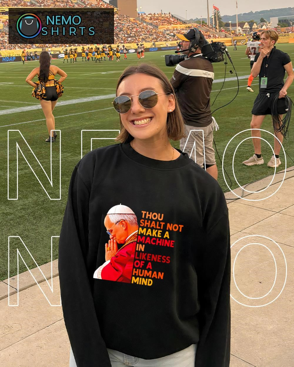 Pope Leo XIV thou shalt no make a machine in likeness of a human mind shirt