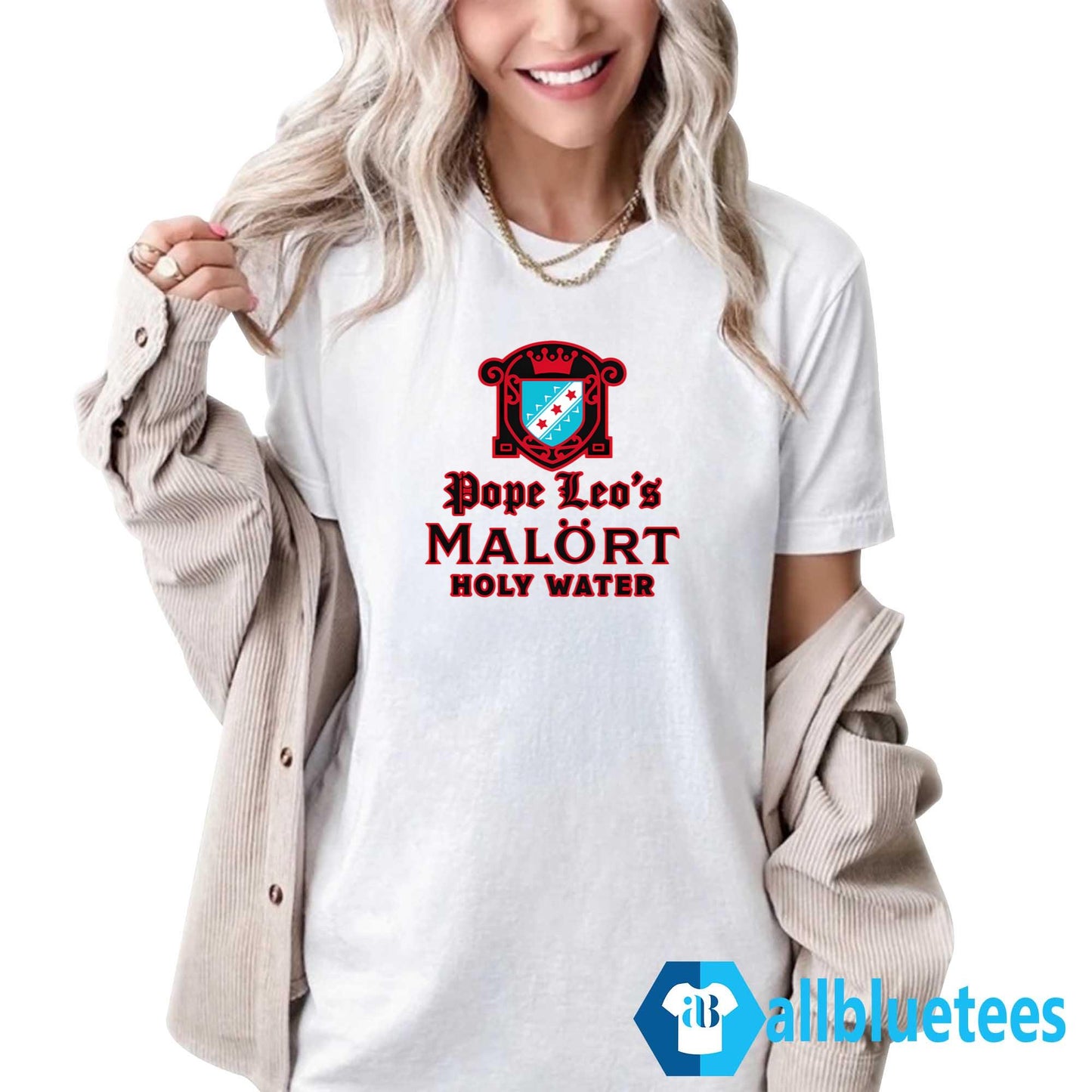 Pope Leo’s MALÖRT Holy Water Shirt