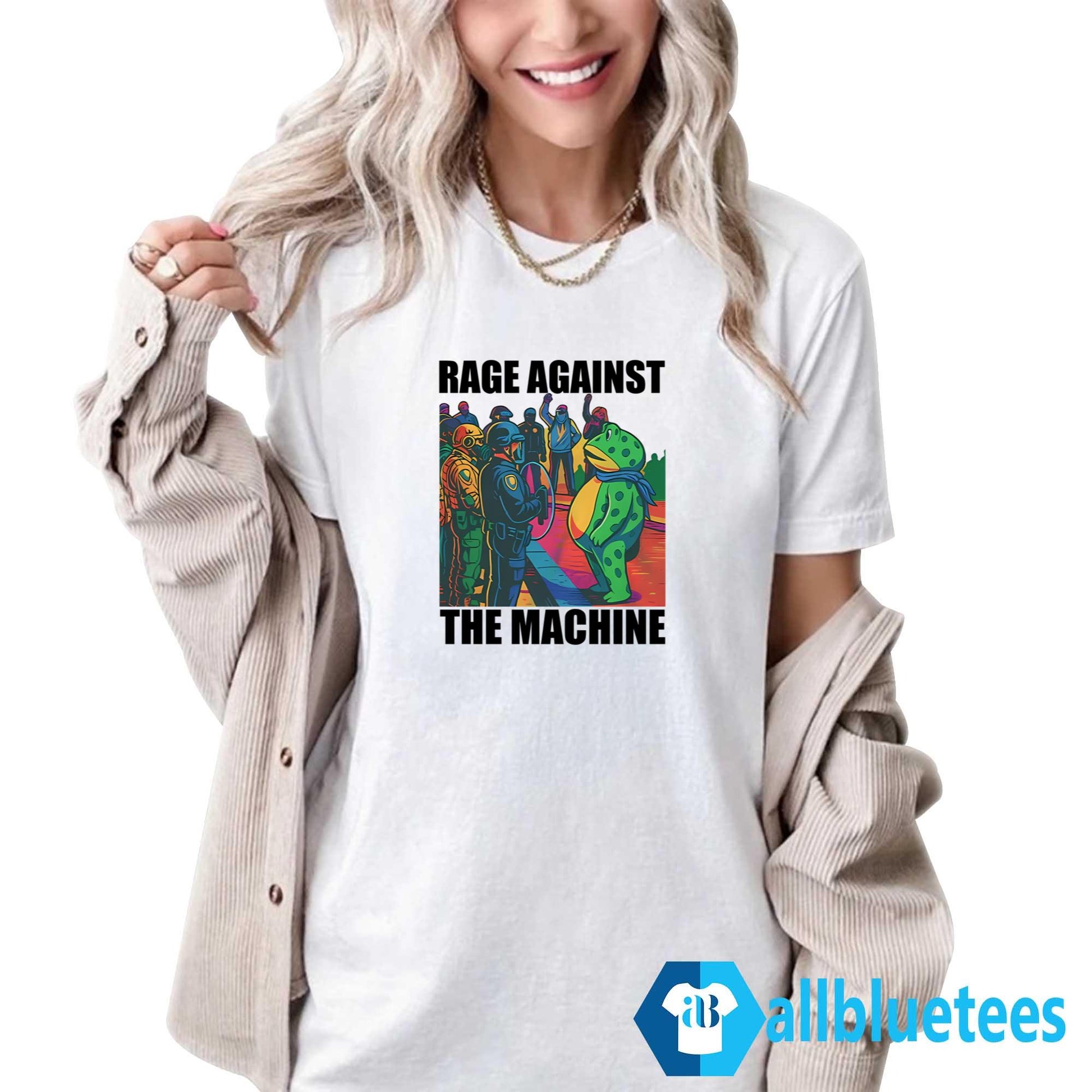 Portland Frog Colors Rage Against The Machine Shirt
