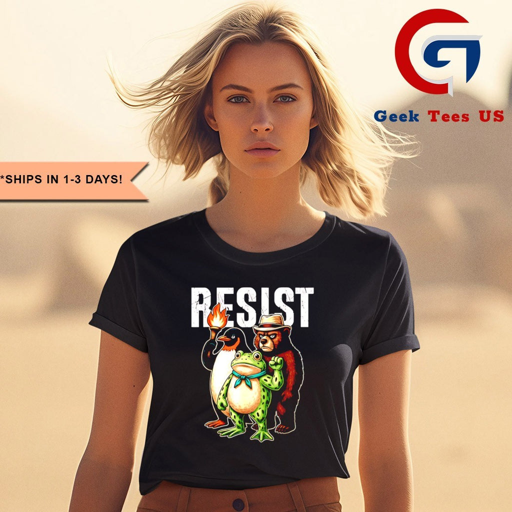 Portland Frog and animals Protest Resist 2025 shirt