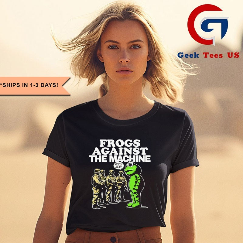 Portland Frogs Against the Machine 2025 shirt