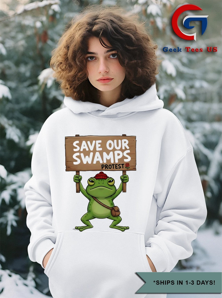 Portland Protest Frog save our swamps protest shirt