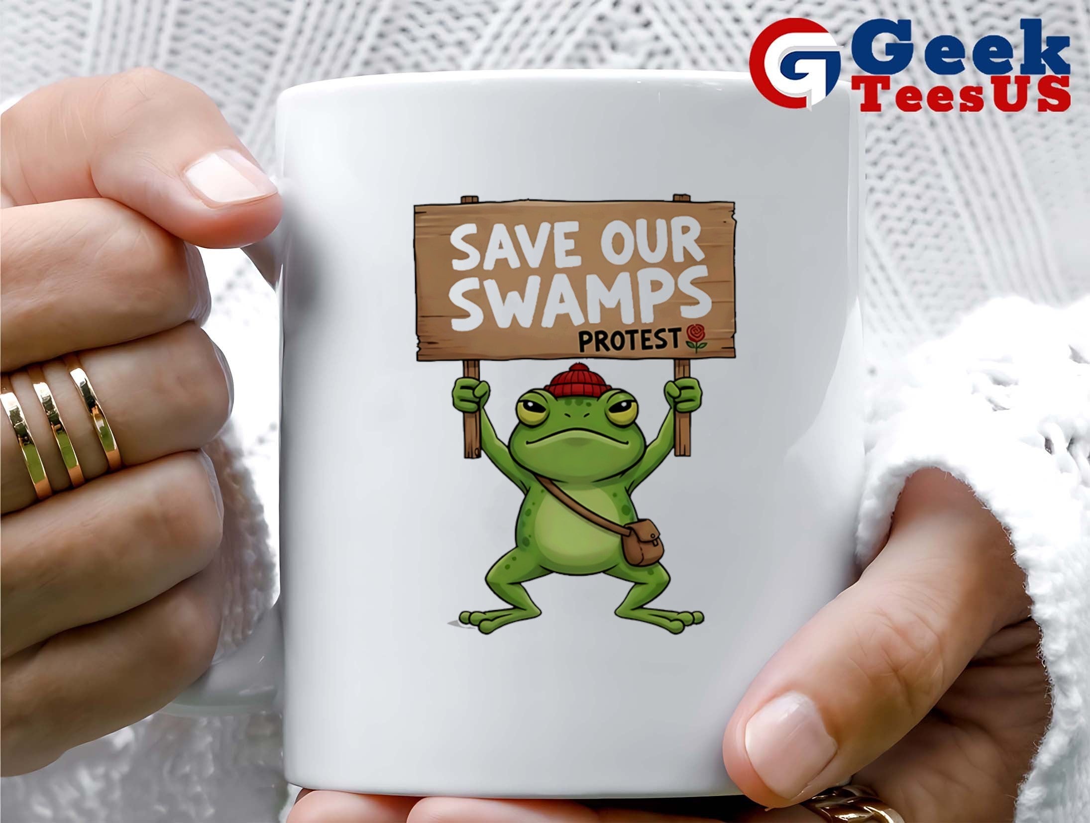 Portland Protest Frog save our swamps protest shirt
