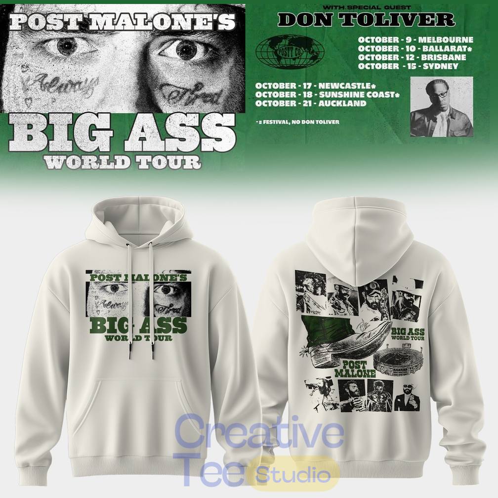 Post Malone Big Ass World Tour Desert Lights Tee Hoodie