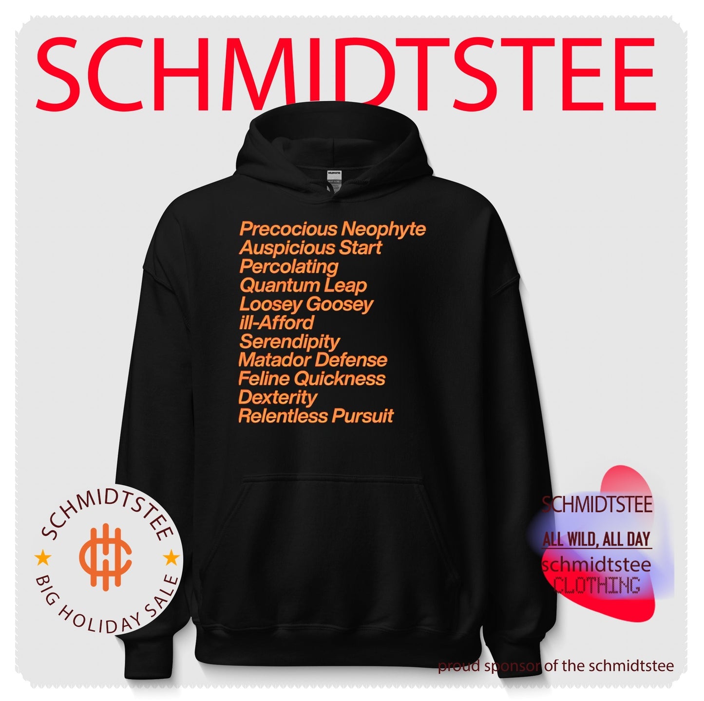 Precocious neophyte auspicious start simple text shirt