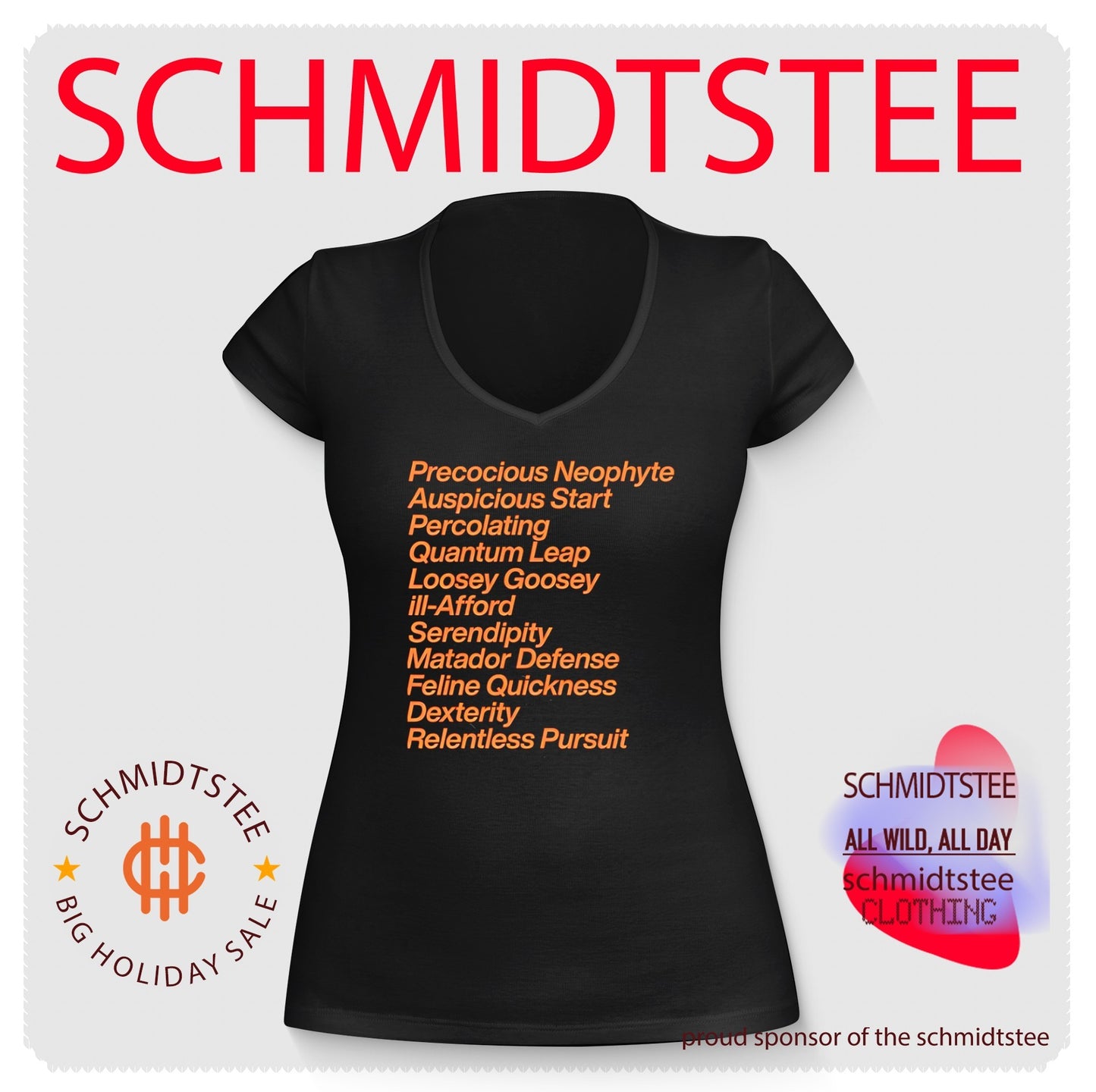 Precocious neophyte auspicious start simple text shirt