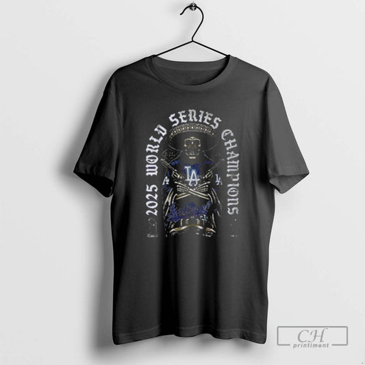 Premium 2025 Skull World Series Champions Los Angeles Dodgers Shirt Sweater