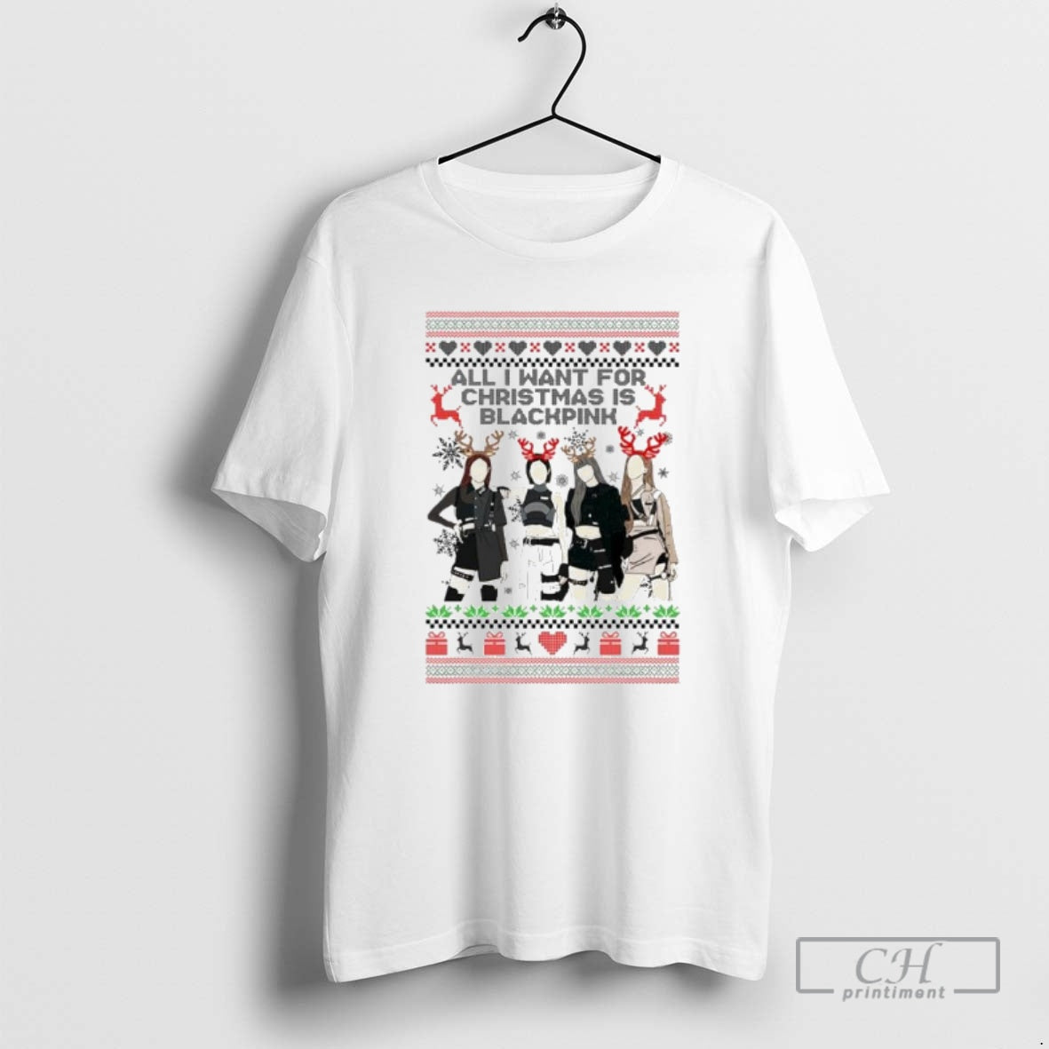 Premium All I Want For Christmas Is Blackpink Ugly Christmas Ornaments Shirt Sweater