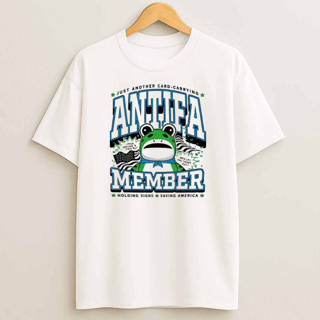Premium Antifa Member Frog Sweatshirt Tee