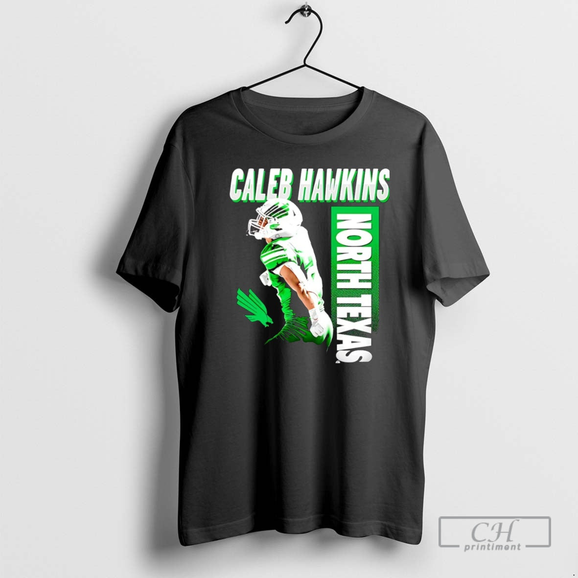 Premium Caleb Hawkins North Texas Mean Green Illustrated Christmas Shirt Sweater