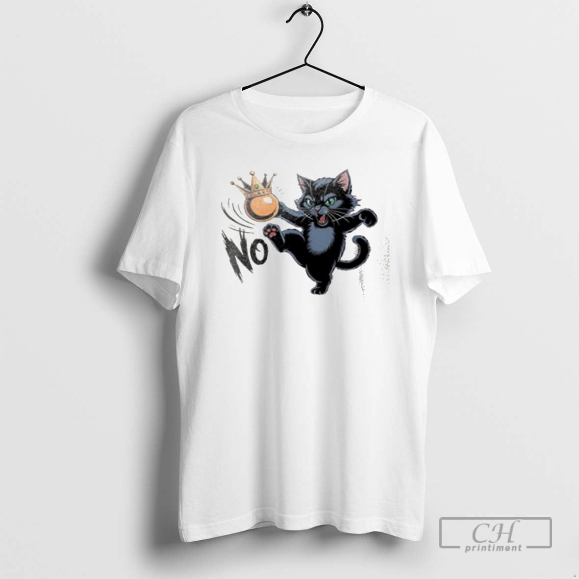 Premium Cat And Crown No Kings In America Retro Shirt Sweater