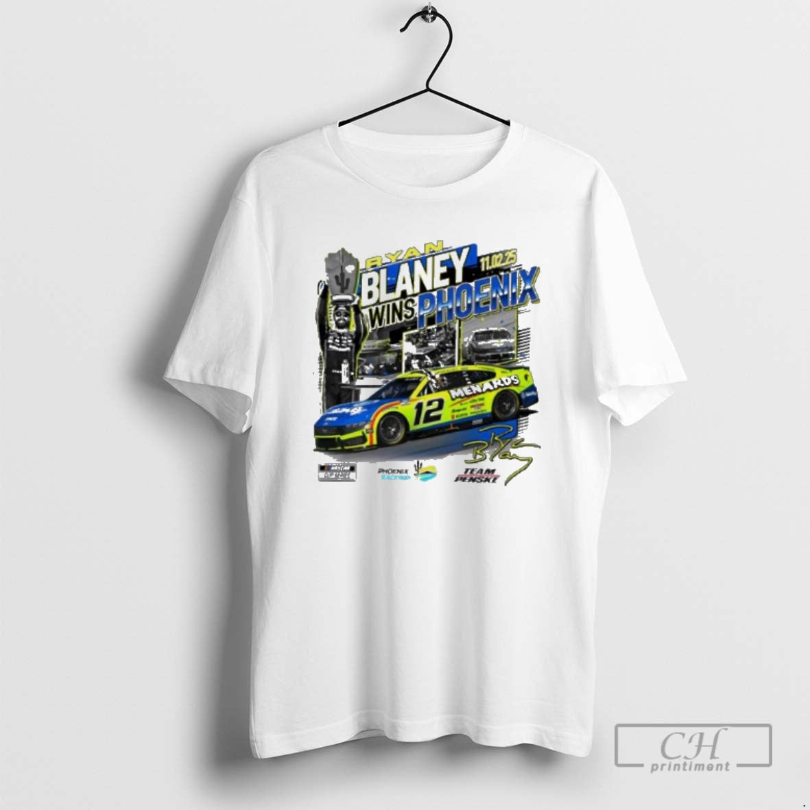 Premium Checkered Flag Sports Ryan Blaney 2025 Nascar Cup Series Championship Race Winner Shirt Sweater