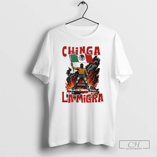 Premium Chinga La Migra No Human Is Illegal Abolish Ice Protest Shirt Sweater