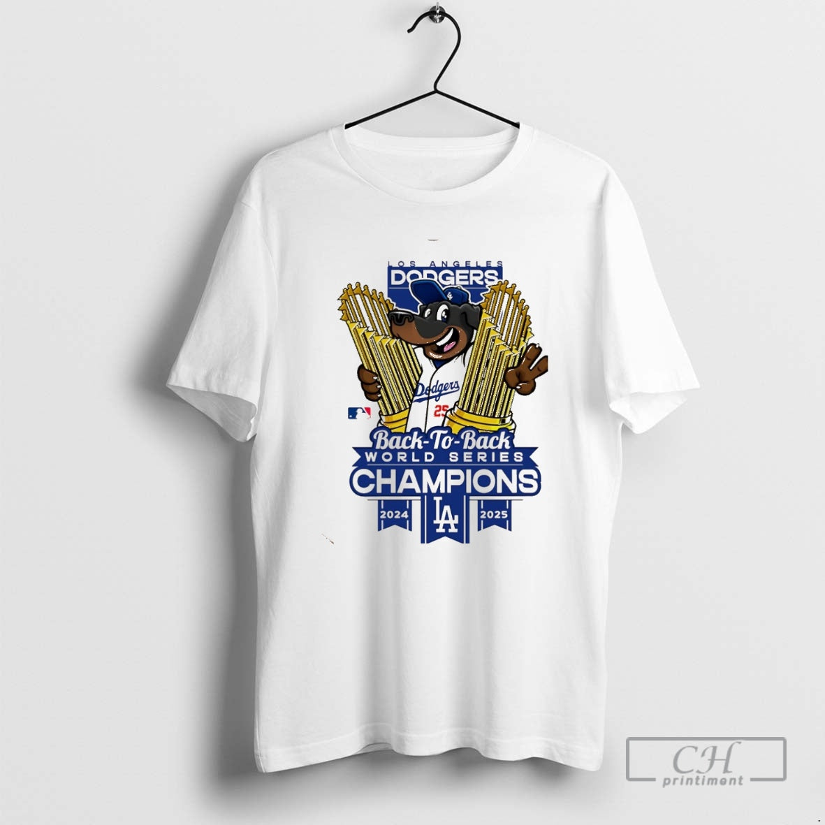 Premium Dachshund Congration Los Angeles Dodgers Back To Back World Series Champions 2025 Christmas