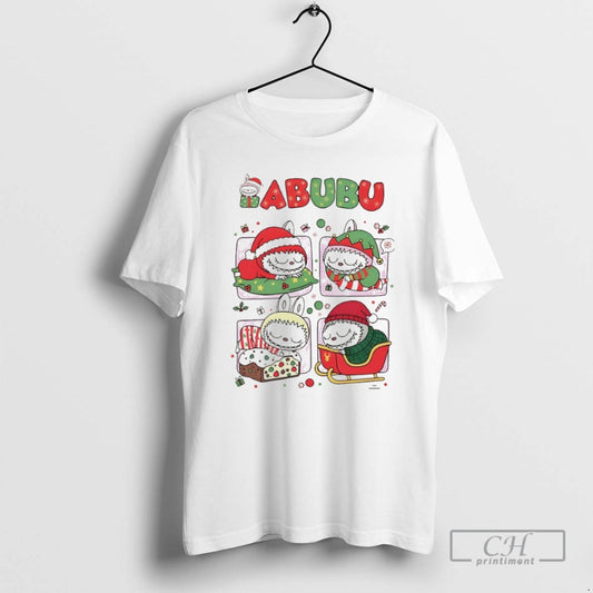 Premium Festive Labubu Family Santa Labubu Christmas Shirt Sweater